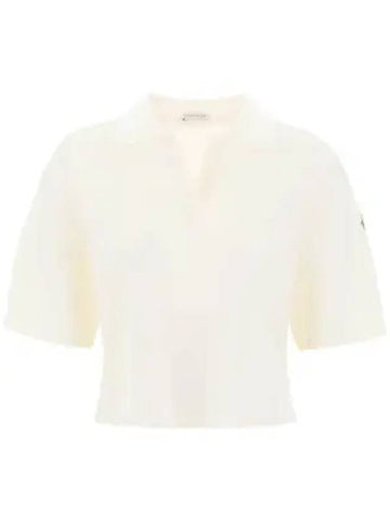 Logo Polo Shirt White - MONCLER - BALAAN 1