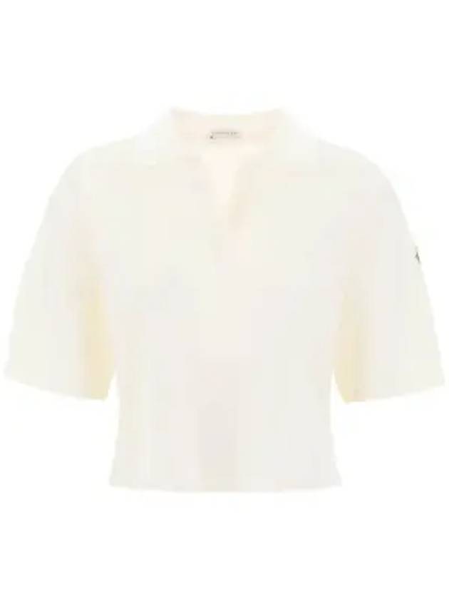 Logo Polo Shirt White - MONCLER - BALAAN 1