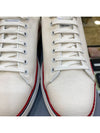 Men's Three Stripe Tab Tennis Low Top Sneakers White - THOM BROWNE - BALAAN 6