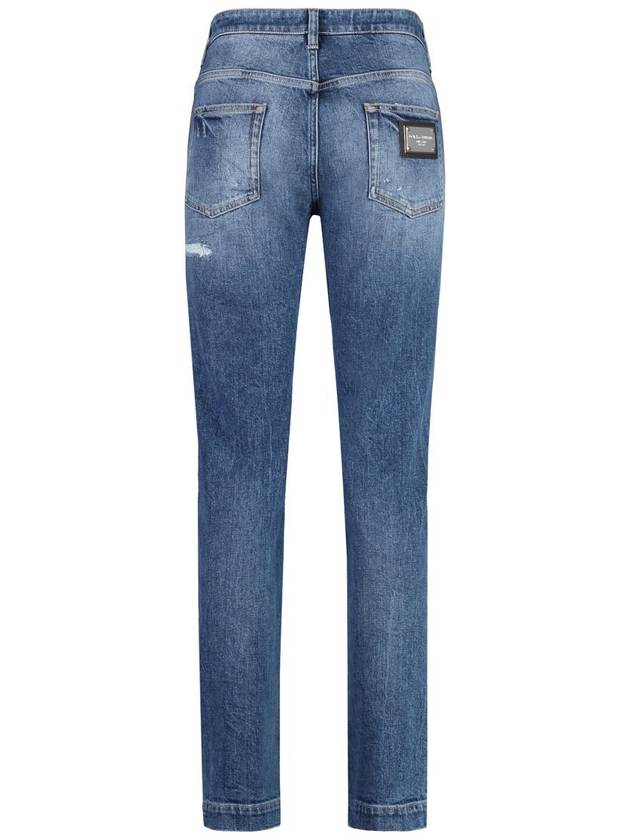 Denim Straight Pants FTAH7D G8KR0S9001 Blue - DOLCE&GABBANA - BALAAN 3