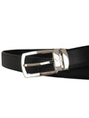 Men's Casual Leather Belt Black - MONTBLANC - BALAAN 5