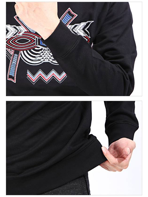 Embroidered Sweatshirt Black - LES HOMMES - BALAAN 6