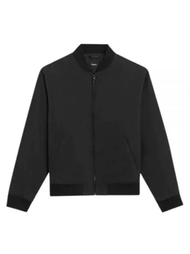 24 Olivard Bomber Jacket in Fluid Twill O0179405 001 - THEORY - BALAAN 1