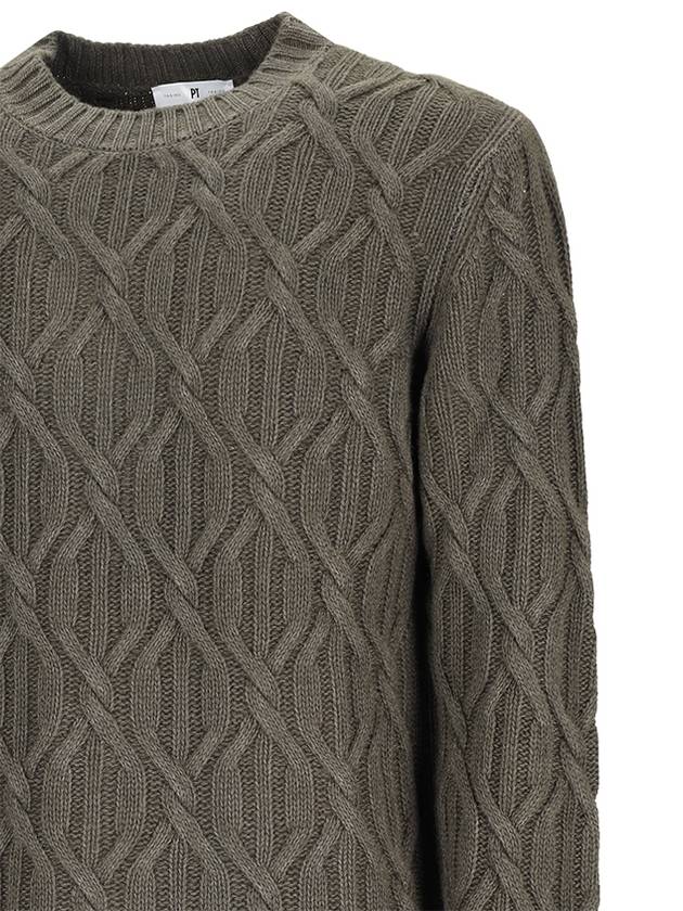 BRAIDED KNIT SWEATER - PT TORINO - BALAAN 3