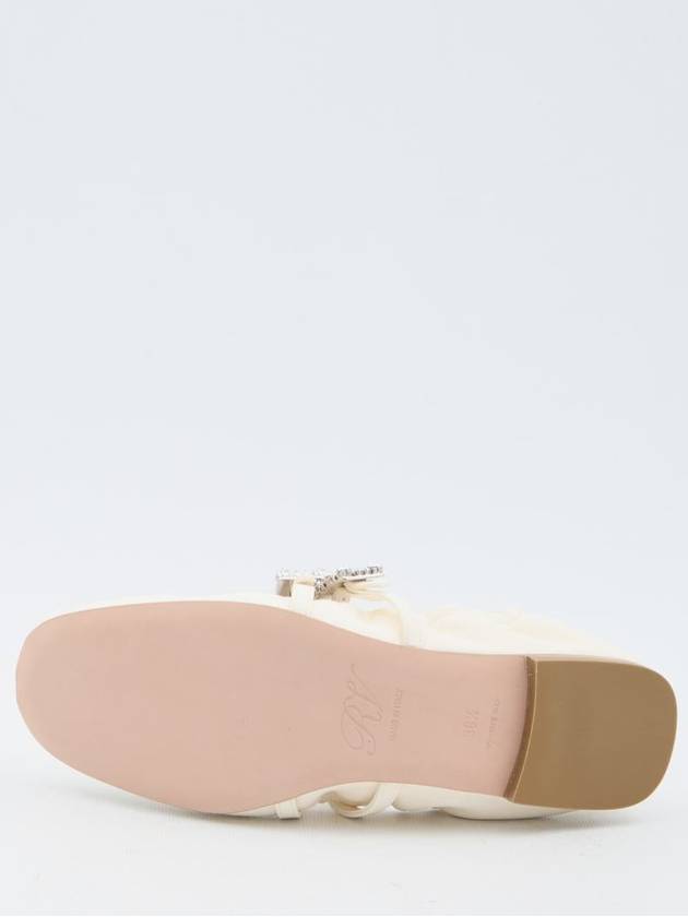 Mary Janes Leather Flats Off White - ROGER VIVIER - BALAAN 5