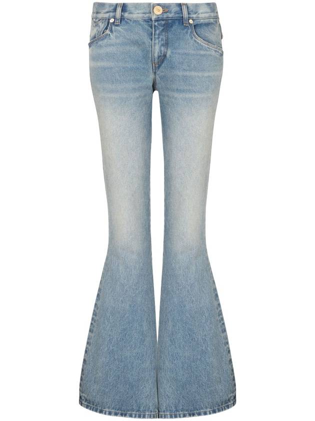 western bootcut denim jeans blue - BALMAIN - BALAAN 2