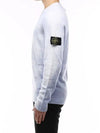 Wappen Patch Handspray Cotton Knit Top Sky Blue - STONE ISLAND - BALAAN 6