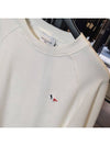 Tricolor Fox Patch Clean Sweatshirt Ecru - MAISON KITSUNE - BALAAN.