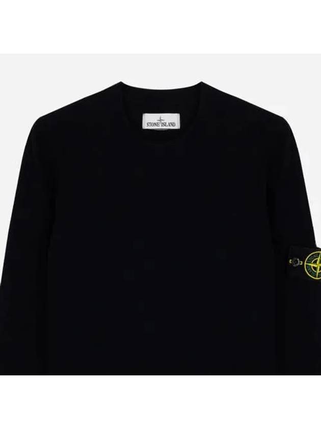 Light Wool Crewneck Knit Top Navy - STONE ISLAND - BALAAN 3