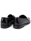 Men's Triangle Logo Leather Loafers Black - PRADA - BALAAN 5