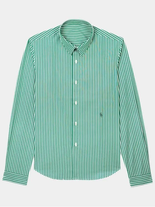 Charlie Stripe Poplin ST421GS GREEN STRIPED Shirt Unisex Fit - SPORTY & RICH - BALAAN 2