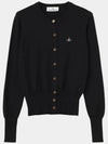 All sizes Bea cardigan cashmere cotton black 1803002P - VIVIENNE WESTWOOD - BALAAN 5