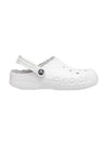 Baya Lined Clog Sandals White - CROCS - BALAAN 1