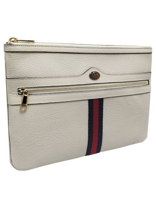 Women s 517551 White Leather Ophidia Clutch Bag - GUCCI - BALAAN 2