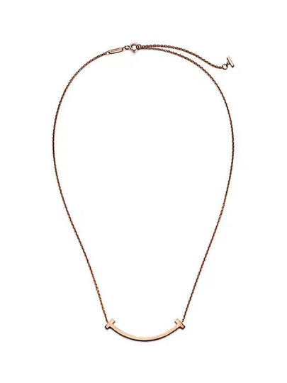 Tiffany T Smile Medium Pendant Rose Gold 74957110 - TIFFANY & CO. - BALAAN 2