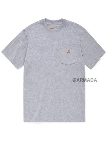 K87 Workwear Pocket Short Sleeve TShirt Gray - CARHARTT - BALAAN 1