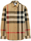 Check Cotton Long Sleeve Shirt Archive Beige - BURBERRY - BALAAN 2