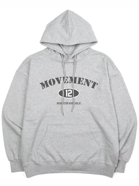 Authentic Ash Gray Hoodie Gray - MONSTER REPUBLIC - BALAAN 1