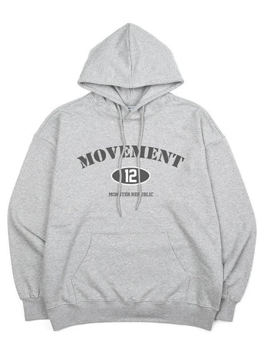 Authentic Ash Gray Hoodie Gray - MONSTER REPUBLIC - BALAAN 1