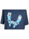 Robot H Logo Short Sleeve T Shirt XL - HERMES - BALAAN 7