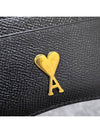 ADC Heart Stud Card Holder Black USL104AL00360015 - AMI - BALAAN 6