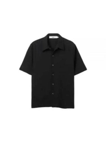 Seper Short Sleeve Shirt SUNEHAMSHIRTBLACKCREPE Black - SEFR - BALAAN 1