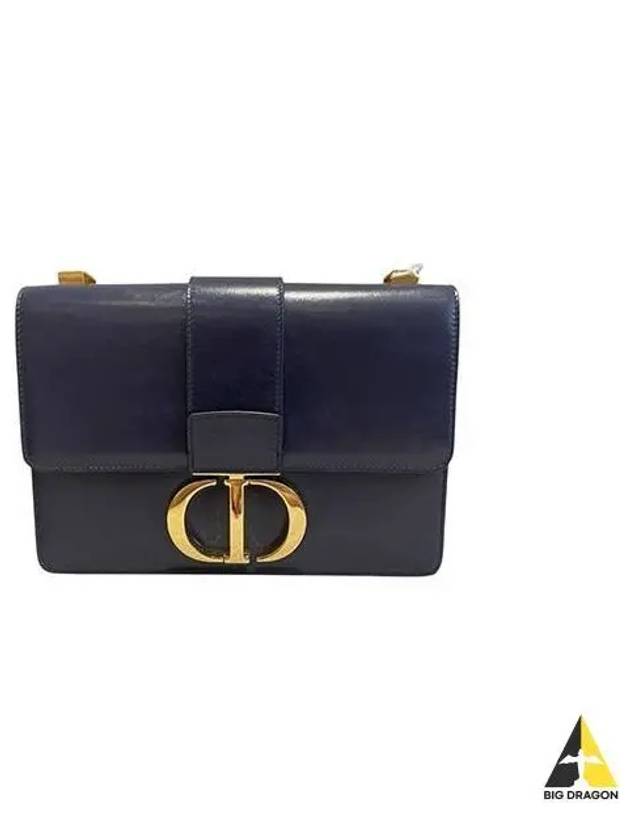 Women s Indigo Montene 30 Calfskin Pla Lab Wrap Cross Bag Navy M9203UMPK - DIOR - BALAAN 1