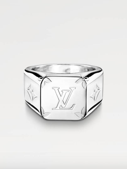 Monogram Signet Ring Silver - LOUIS VUITTON - BALAAN 2