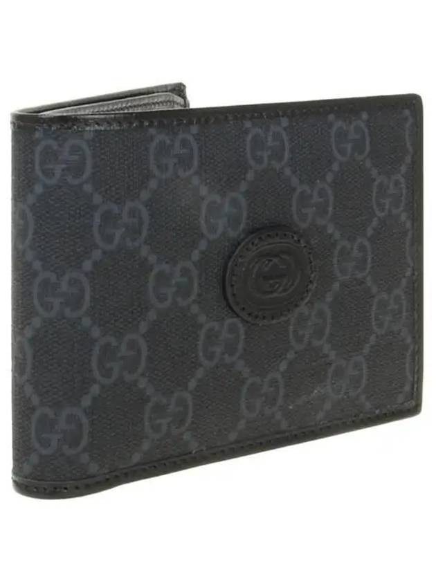 GG Removable Canvas Half Wallet Black - GUCCI - BALAAN 3