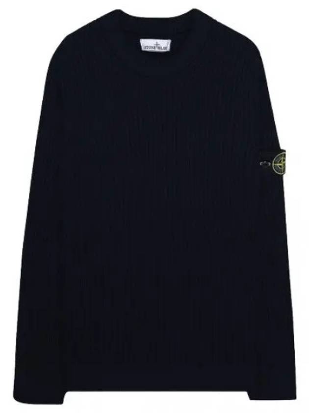 Crewneck ribbed sweater men s knit - STONE ISLAND - BALAAN 1