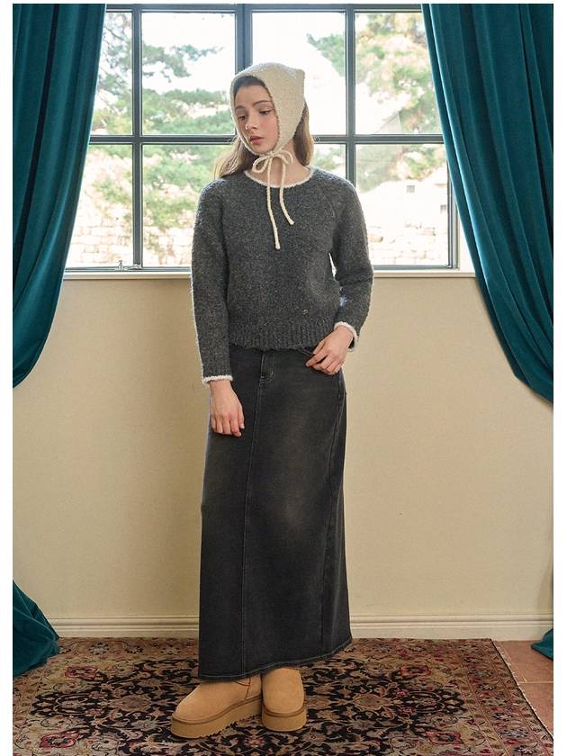 Compose Yoke M Point Denim Long Skirt - MICANE - BALAAN 4