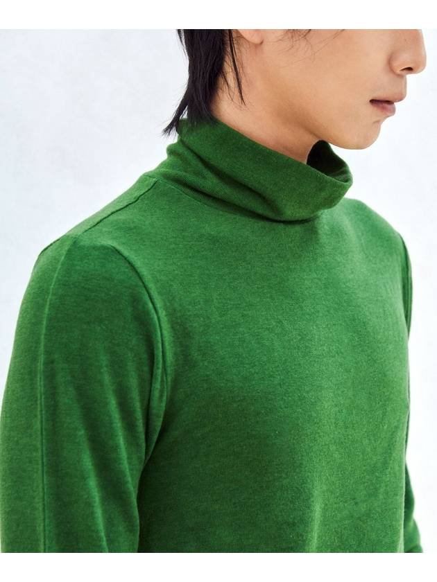 Stitch Turtle Neck Tee Forest Green - DENSITY - BALAAN 4