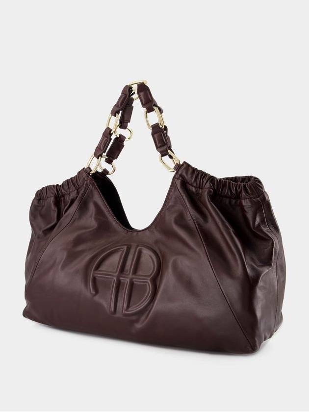 Kate Medium Tote - ANINE BING - Leather - Burgundy - ANINE BING - BALAAN 2