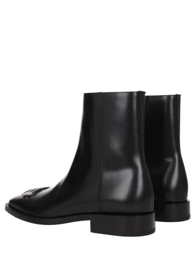 BB Icon Leather Ankle Boots Black - BALENCIAGA - BALAAN 5