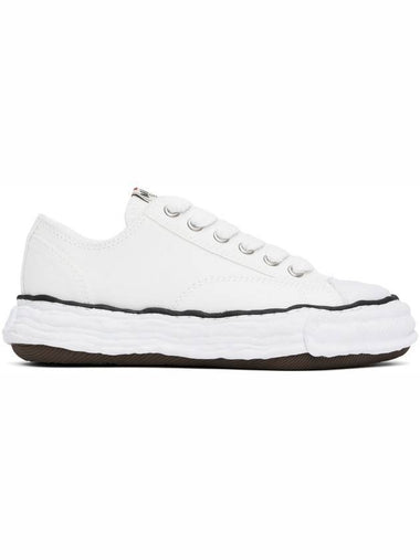 Peterson23 OG Sole Canvas Low Top Sneakers White - MAISON MIHARA YASUHIRO - BALAAN 1