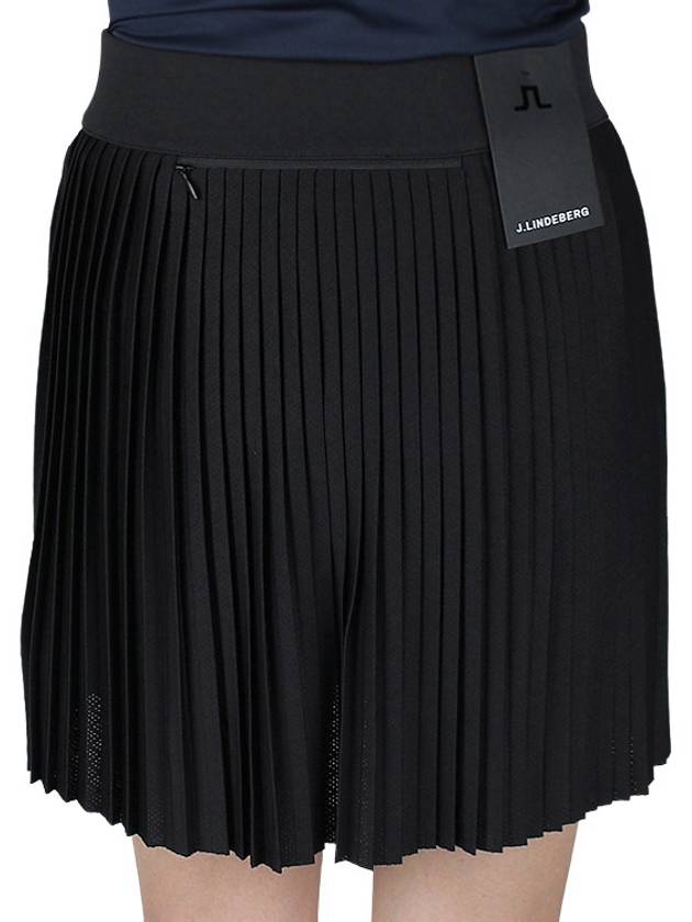 Women's Binx Pleated Skirt Black - J.LINDEBERG - BALAAN 9