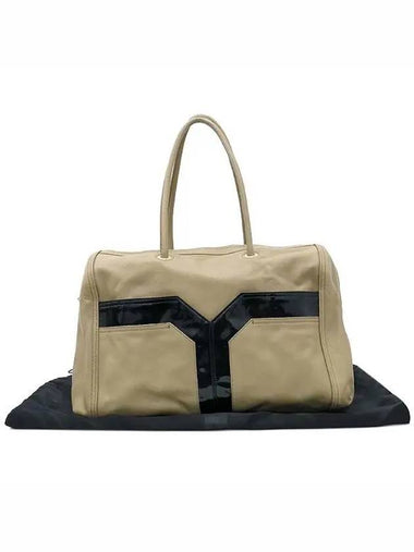 YSL Yip 257202 AL60G Beige Leather SAC CHYC Chic Tote Bag - SAINT LAURENT - BALAAN 1