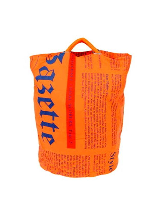 Newspaper Orange Tote Bag - JOHN GALLIANO - BALAAN 1