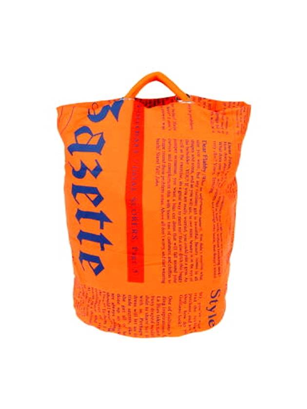 Newspaper Orange Tote Bag - JOHN GALLIANO - BALAAN 1