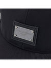 DG Logo Plaque Ball Cap Black - DOLCE&GABBANA - BALAAN 7