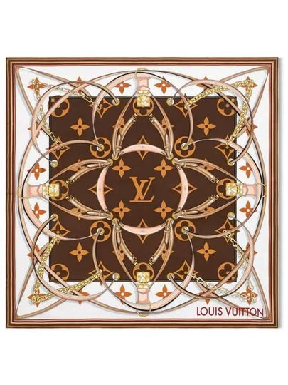 Ultimate Monogram Square 90 Scarf Brown - LOUIS VUITTON - BALAAN 2