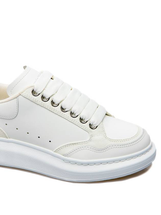 Larry Two Tone Suede Leather Low Top Sneakers White - ALEXANDER MCQUEEN - BALAAN 7