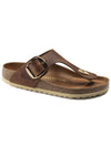 Gizeh Leather Flip Flops Brown - BIRKENSTOCK - BALAAN 2