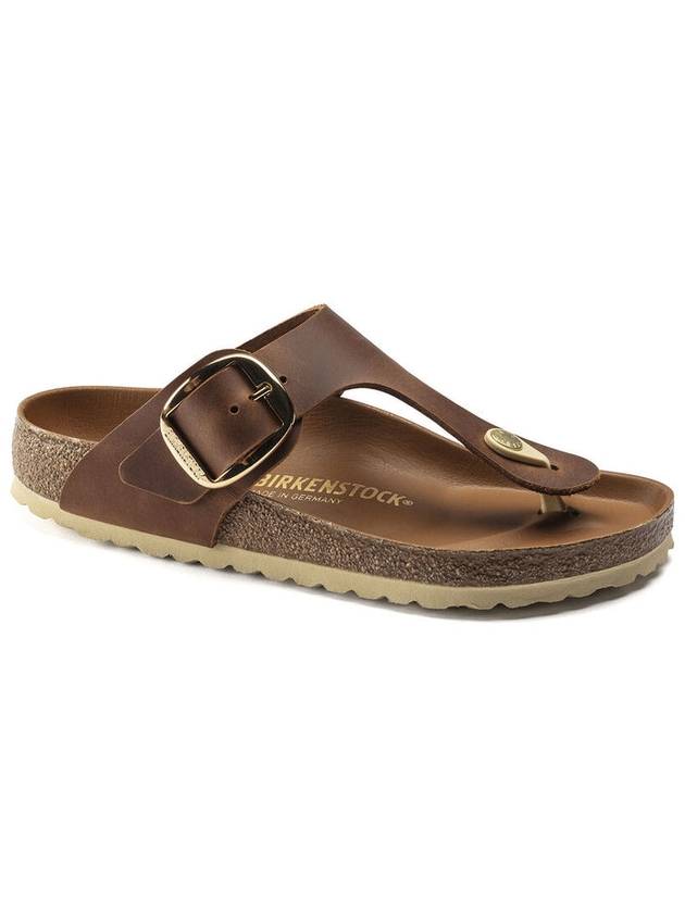 Gizeh Leather Flip Flops Brown - BIRKENSTOCK - BALAAN 2