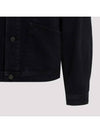 pocket button cotton denim jacket navy - LEMAIRE - BALAAN 4