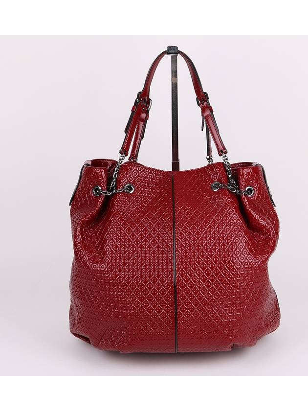 Patent red bucket type large shoulder bag - TOD'S - BALAAN 4