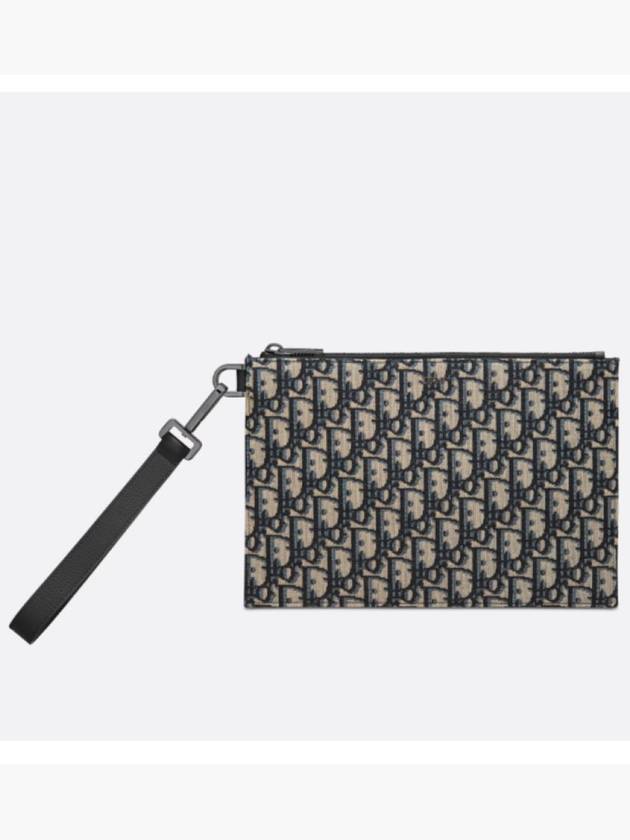 Oblique Jacquard A5 Pouch Beige - DIOR - BALAAN 2