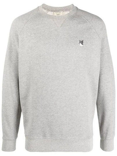 Grey Fox Head Patch Classic Sweatshirt Grey Melange - MAISON KITSUNE - BALAAN 2