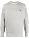 Grey Fox Head Patch Classic Sweatshirt Grey Melange - MAISON KITSUNE - BALAAN 3