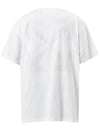 Blur Mona Lisa Overfit Short Sleeve T-Shirt White - OFF WHITE - BALAAN 4